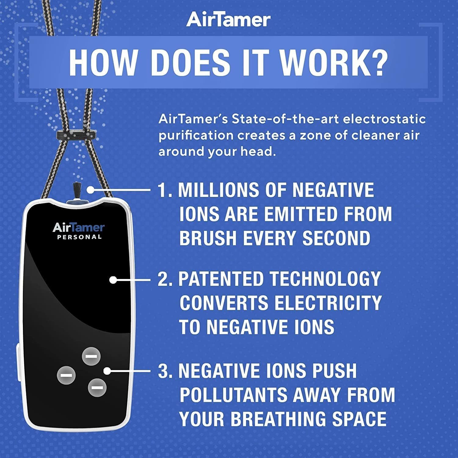AirTamer A310 Rechargeable Personal Air Purifier